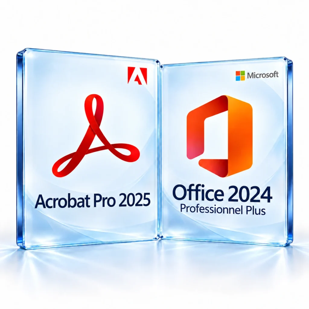 Acrobat Pro 2025 + Office 2024 Professionnel Plus — Windows