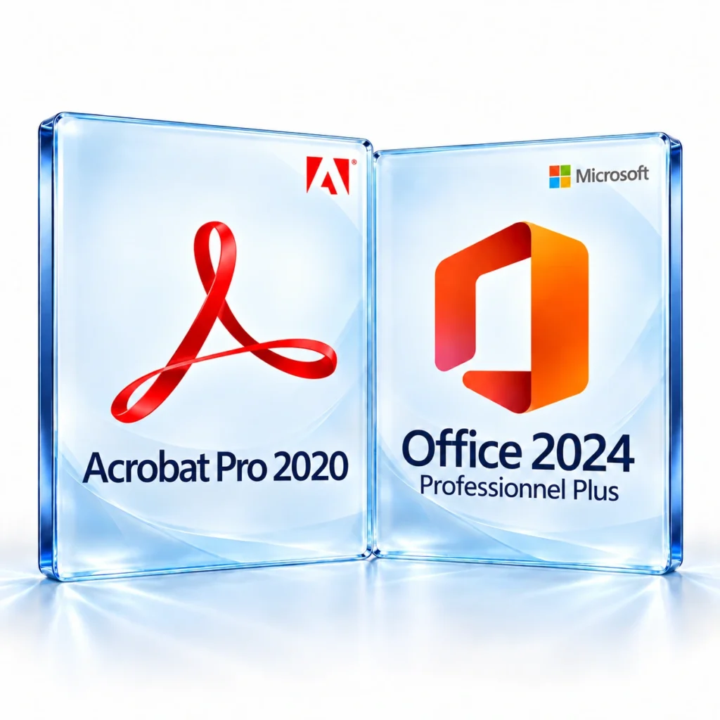 Acrobat Pro 2020 + Office 2024 Professionnel Plus — Windows