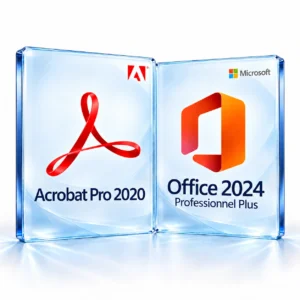 Acrobat Pro 2020 + Office 2024 Professionnel Plus — Windows